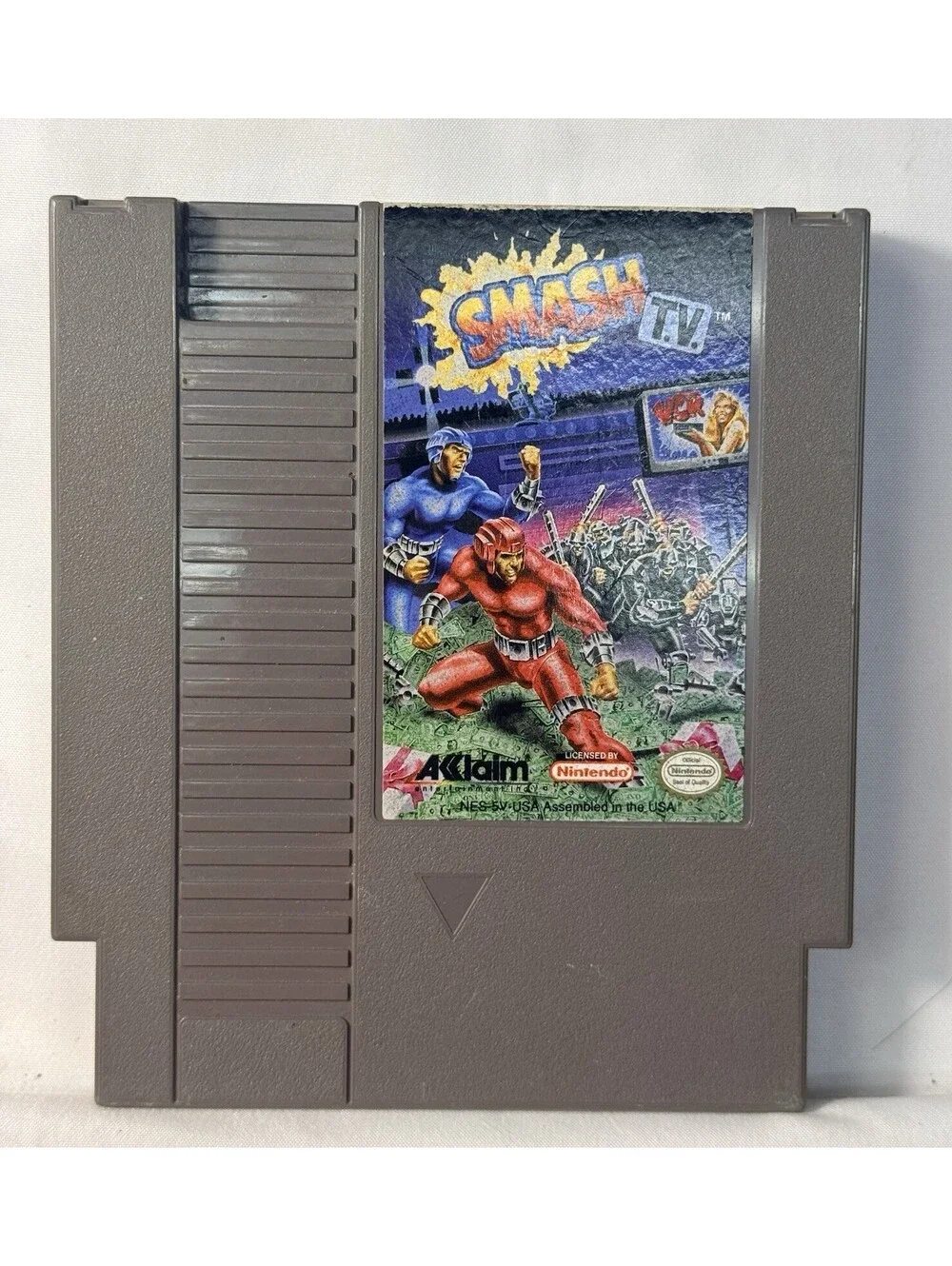 Smash T.V. Nintendo NES Game Cartridge Acclaim Cleaned & Tested